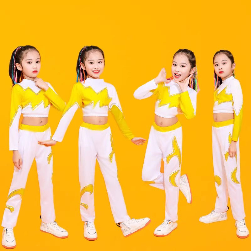 儿童健美操啦啦操舞蹈服啦啦队比赛演出学生服装女技巧Z团体表演