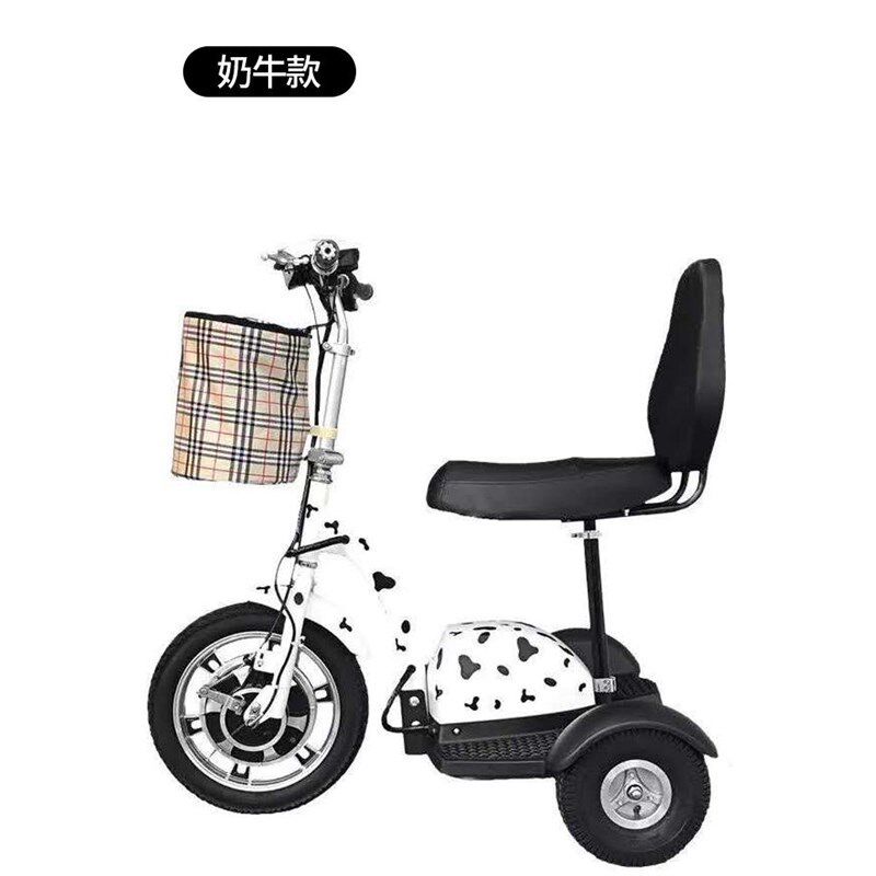 轻便迷你48v折叠老人电动三轮车代步车时尚母子铅酸锂电池代步车