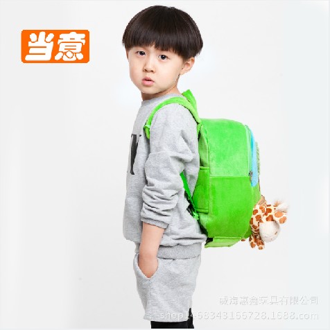 1-6岁儿童旅行拉杆箱幼儿园小学生双肩书包男女宝宝毛绒玩具背包