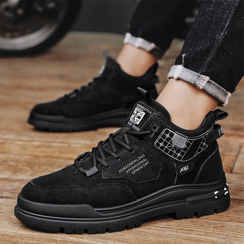 秋季马丁靴男内增高10cm8cm6cm百搭运动鞋工装板鞋休闲透气增高鞋