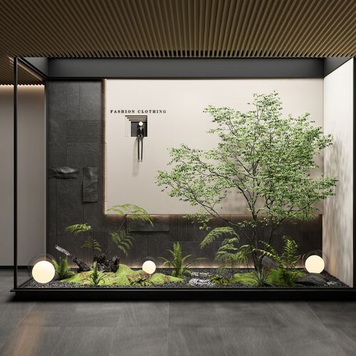 仿真榕树景观造景k室内别墅商业空间装饰假绿植大型仿真树盆栽摆