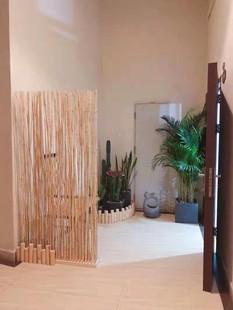 移动实木做屏风玄关隔断 天然竹子屏风家居客厅餐厅卧室现代时尚