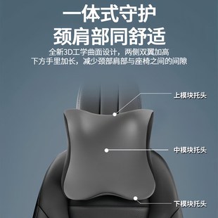 通用 汽车头枕护颈枕车用靠枕车内座椅枕头记忆棉护腰靠垫四季