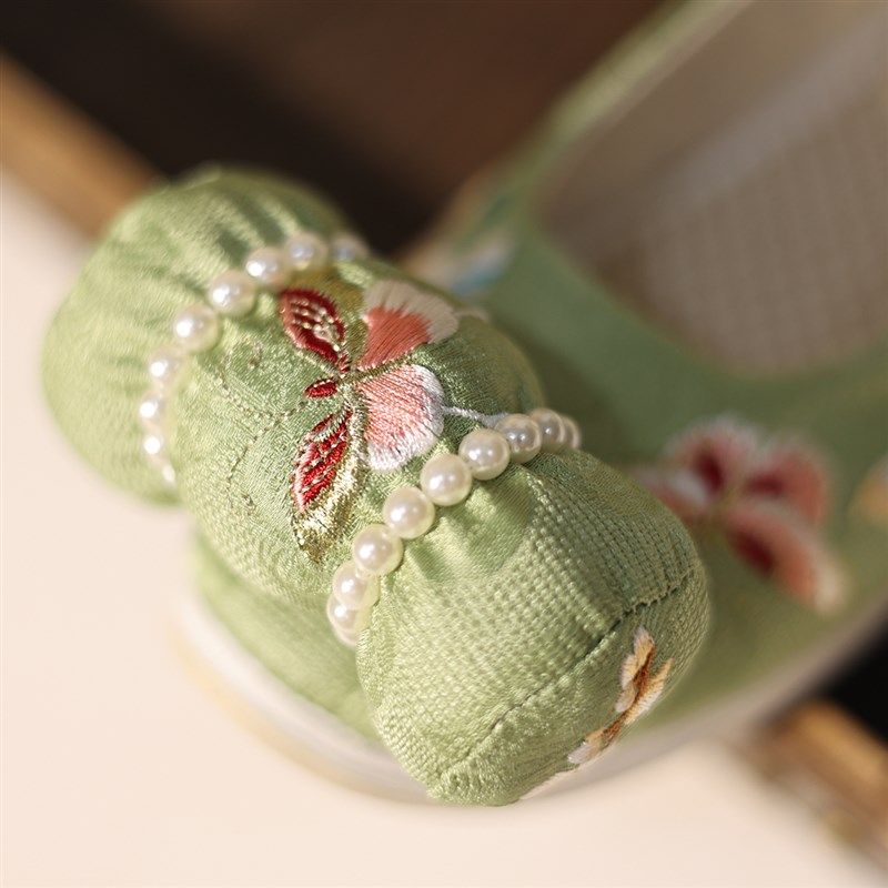 鸾羽x江南朱记款【百蝶】N小枕头内增高百搭,女鞋,汉服鞋,淘宝优惠券,粉丝福利购,淘宝优惠卷