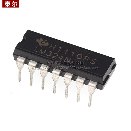 直插 原装进口 LM324N 四运算放大器 低功率 DIP-14