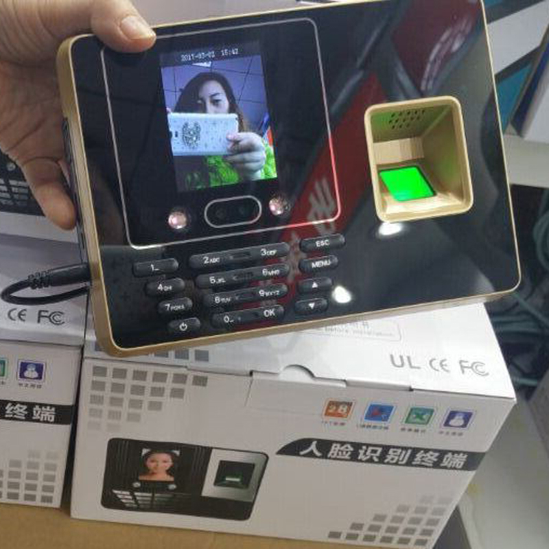 君容人脸指纹机A756+刷脸面部识别指纹一体 上班打卡机扫脸打卡器