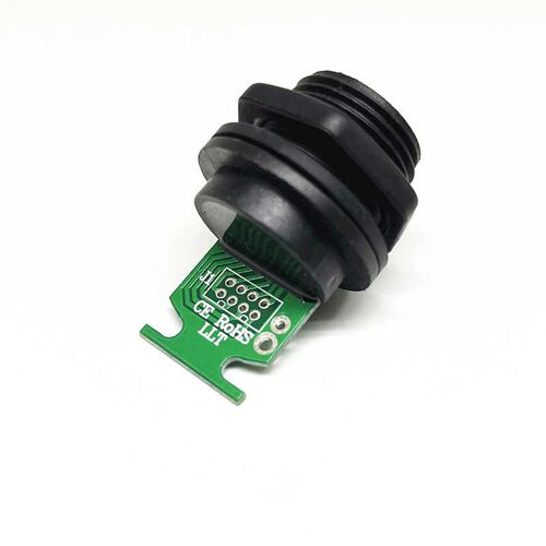 LLT利路通RJ45-M19网线焊电路板防水连接器5G传输插头插座ip68 CE
