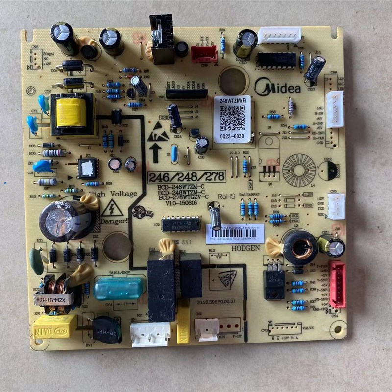 适用美的冰箱电脑板BCD-246WTZM主板电源板控制板 17131000000458