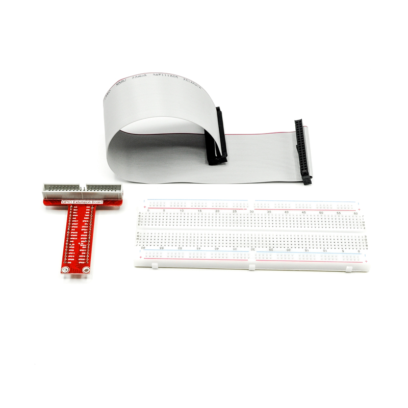 适用于树莓派扩展板 GPIO板  T字型板 40P排线 面包板 套装套件