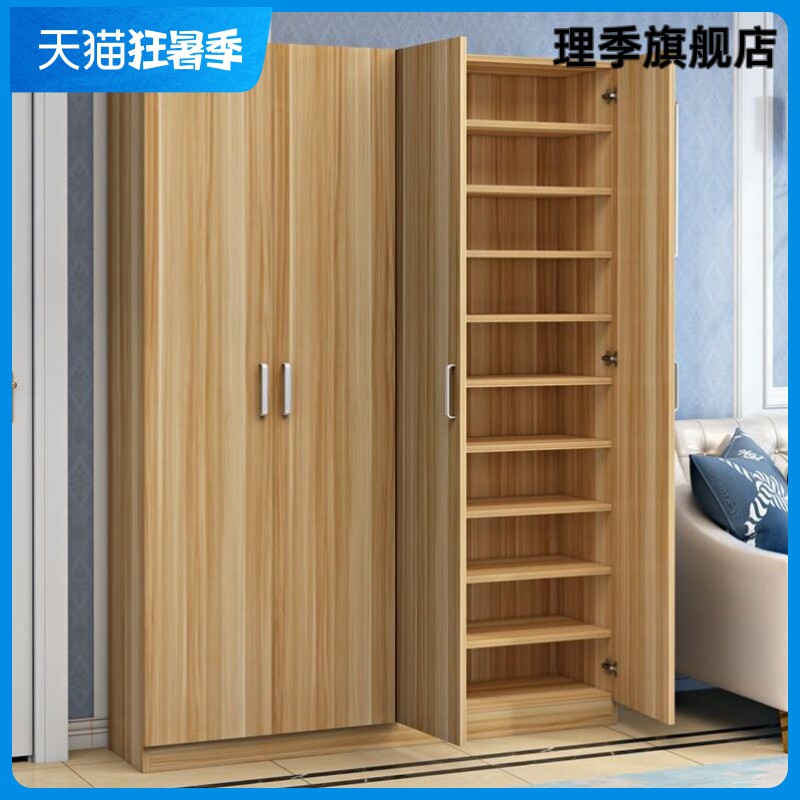 鞋柜现代简约家用门口大容量实木鞋柜鞋橱收纳多功能门厅柜阳台柜