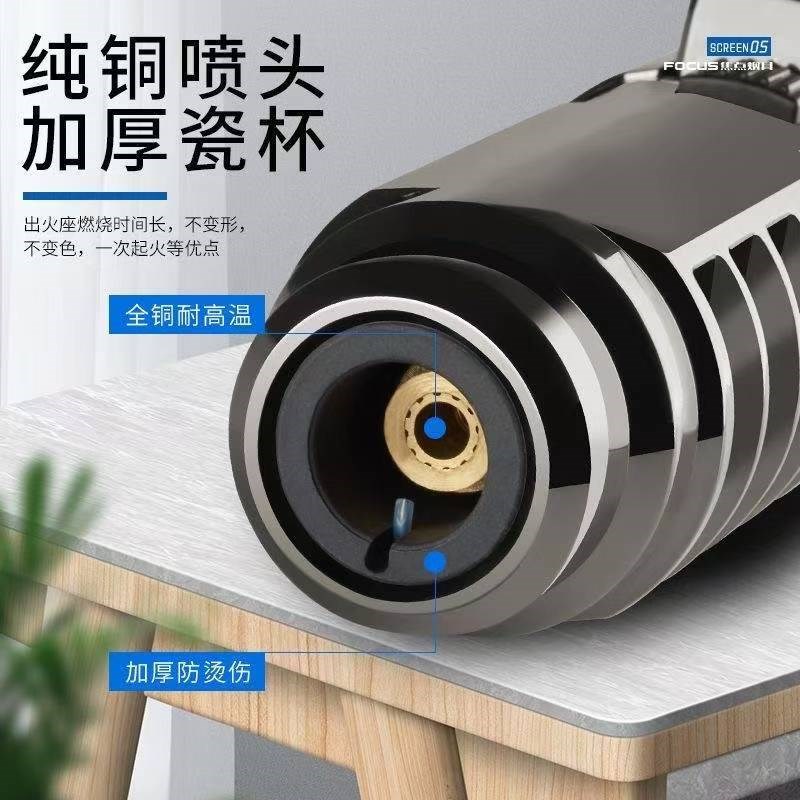 手持喷火器枪猛火不锈钢焊枪家用验金枪高温熔金铝焊枪点火枪烧毛