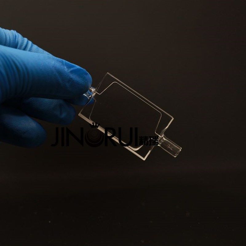石英比色a皿5mm流动比色皿实验室玻璃器皿一体成型定制比色皿石英