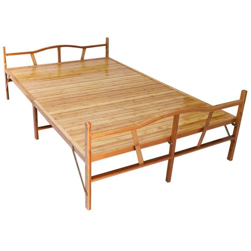 竹床折叠床单人双人午休午睡简易便捷家用成人出租房加固硬板床