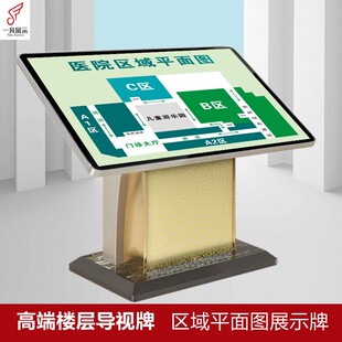 落地式导向牌楼层索引牌总平图酒店大厅I指示牌索引台引导牌导视