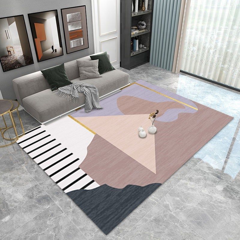 地毯卧室满铺客厅茶几地垫现代抽象家用大面积卧室水洗ins床边毯,居家布艺,地毯,淘宝优惠券,粉丝福利购,淘宝优惠卷