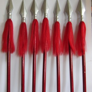 成人学生舞台表演木质红军长矛儿童红缨枪哪吒闹海儿童节长枪道具