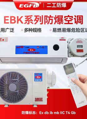 挂式防爆空调核电站防爆挂机1.y5P/2P防爆站房专用空调冷暖型柜机