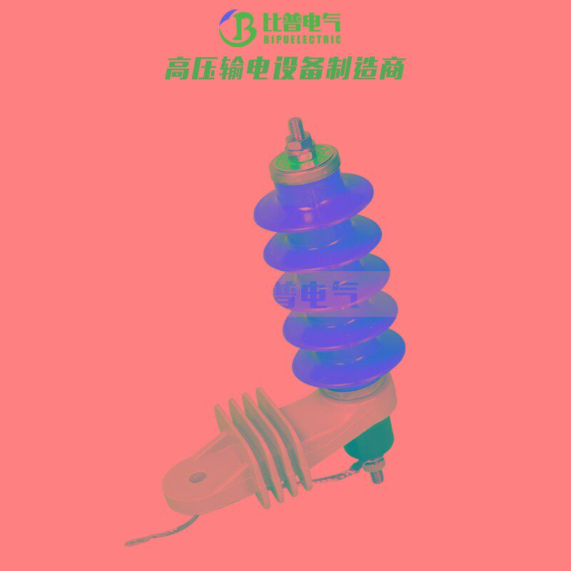 HY5WS-17/50L氧化锌避雷器带脱离器安装支架10kv高压复合避雷器