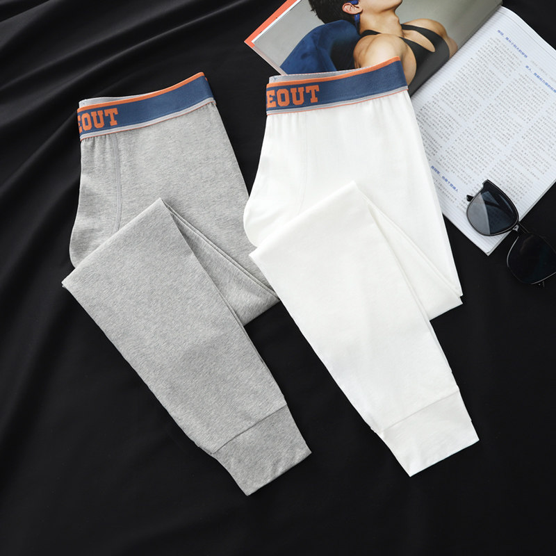 卫生裤男款纯棉青年潮男内搭裤男生全棉白色男士保暖内裤男保暖裤,女士内衣/男士内衣/家居服,保暖裤,淘宝优惠券,粉丝福利购,淘宝优惠卷