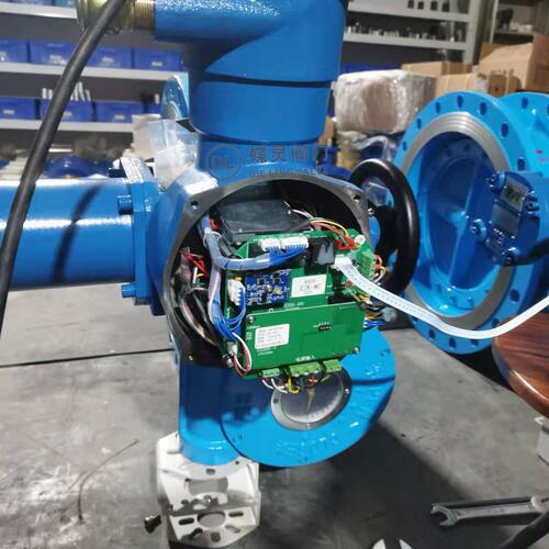 MKD941X-10矿用一体式电动软密封蝶阀 双法兰电动开关型蝶阀DN700