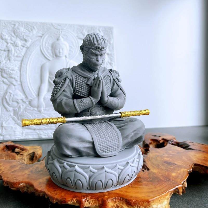 鱼缸造景孙悟空齐天大圣斗战胜佛摆件微景观装饰沉水新中式禅意,家居饰品,装饰摆件,淘宝优惠券,粉丝福利购,淘宝优惠卷