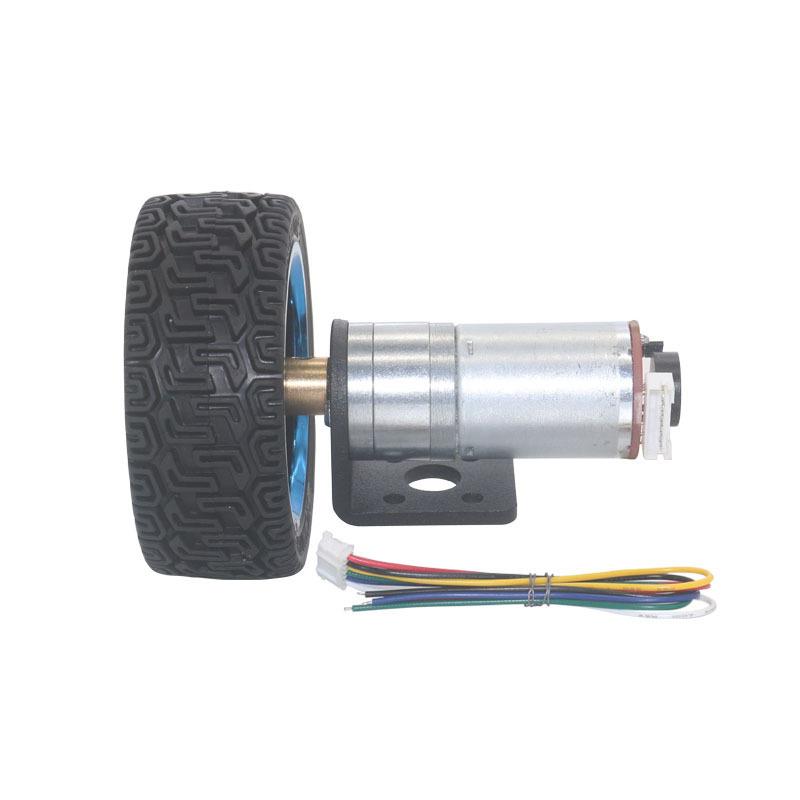 智能小车套装JGA25-371减速电机25MM编码器马达车轮固定架联轴器
