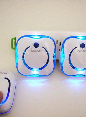 9809数码闪光音乐防水门铃无线一拖一一拖二远距离遥控老人呼叫器