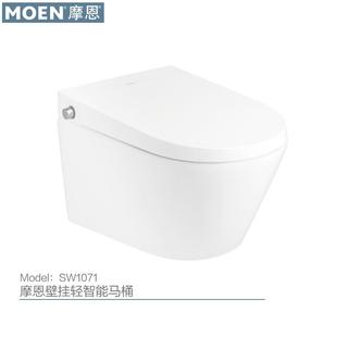 摩恩壁挂式 智能虹吸直冲SW1071 马桶家用坐便器悬挂隐藏式 墙排暗装
