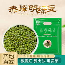 赤峰东北农家新鲜绿豆发芽皮薄易出沙2025年新豆绿豆汤绿豆粥杂粮