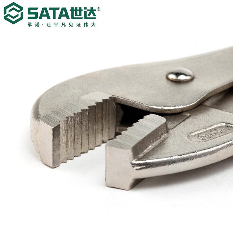 直销SATA/世达手动工具7寸/10寸直口带刃大力钳夹管钳71202/71203