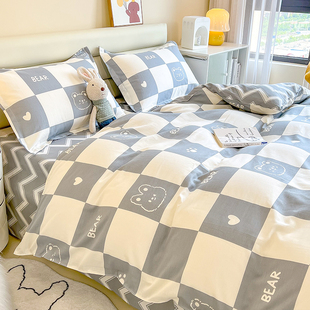 全棉被套单件150x200学生宿舍单人1.5米双人纯棉床R单被罩200x230