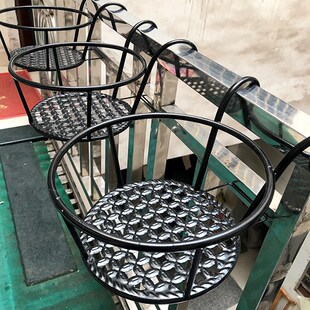 加粗阳台悬挂栏杆花架铁艺护栏挂式花盆架客厅窗台多肉吊兰绿萝架