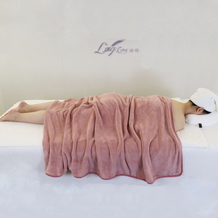 美容院用盖毯美容床床旗加大毯子小毛毯办公室午睡毯单人被床尾巾