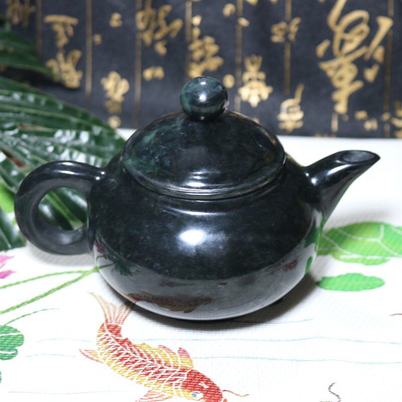 药王石壶水天然杯子喝水茶v壶养身茶壶藏玉杯活磁养生茶具包邮