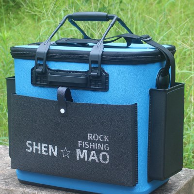神猫4225鱼护桶装鱼包渔具袋不折叠渔护箱多功能钓具收纳桶钓鱼桶图片