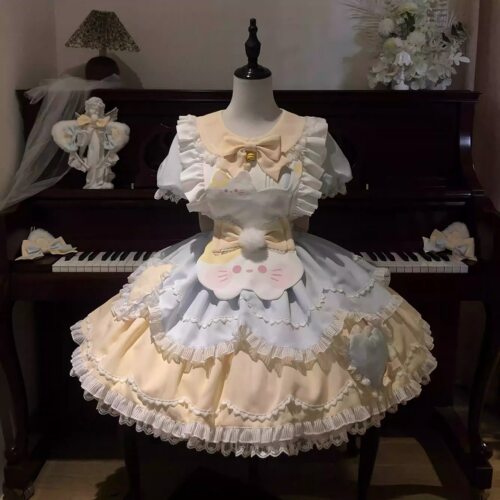 甜茶少女lolita甜茶喵洛丽塔裙