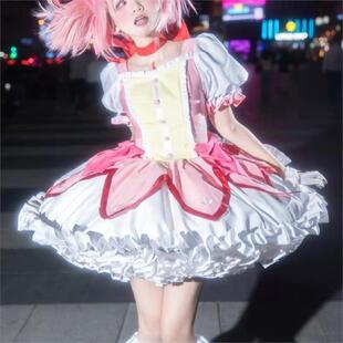 魔法少女小圆cos服可爱萝莉鹿目圆战斗服晓美焰cosplay二次元粉色