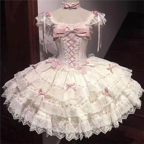 现货花屿蝶梦幻礼盒Lolita原创日常lolita洋装甜美可爱连衣裙