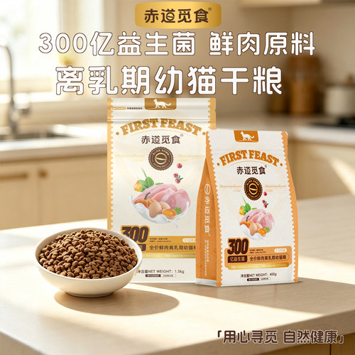 赤道觅食猫干粮离乳期全价猫粮