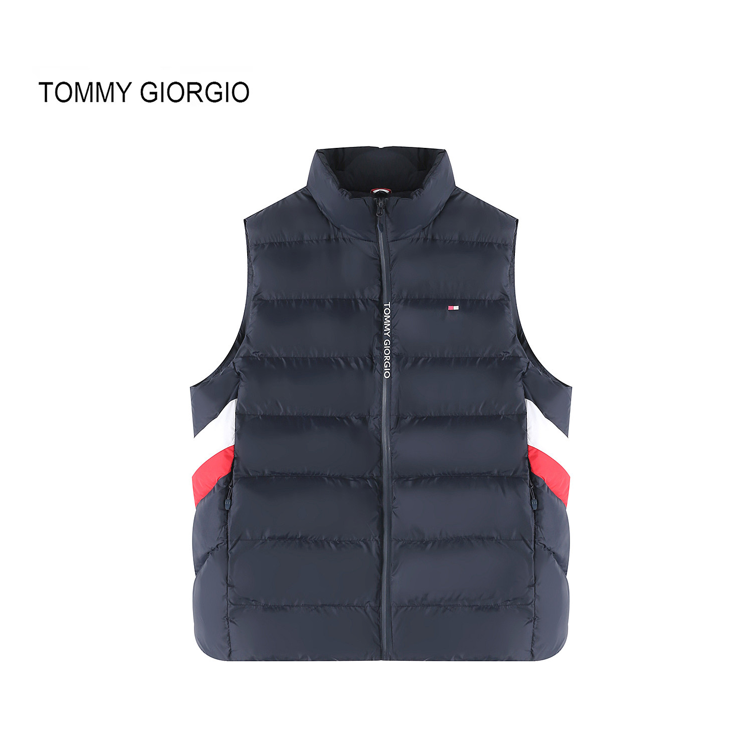 【Tommy Giorgio】男马甲男式英伦立领羽绒棉0507