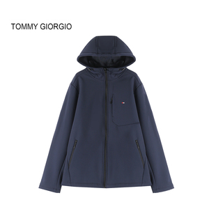 【Tommy Giorgio】男式软壳加绒夹克连帽小外套防水6207