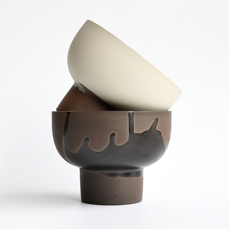 日式高档陶瓷花盆创意设计