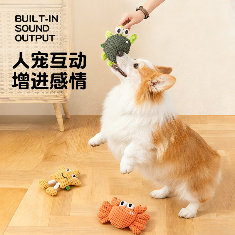 新款狗狗耐啃咬解闷玩具海洋动物乌龟螃蟹海星跨境发声毛绒玩偶,宠物/宠物食品及用品,猫狗特色玩具,淘宝优惠券,粉丝福利购,淘宝优惠卷