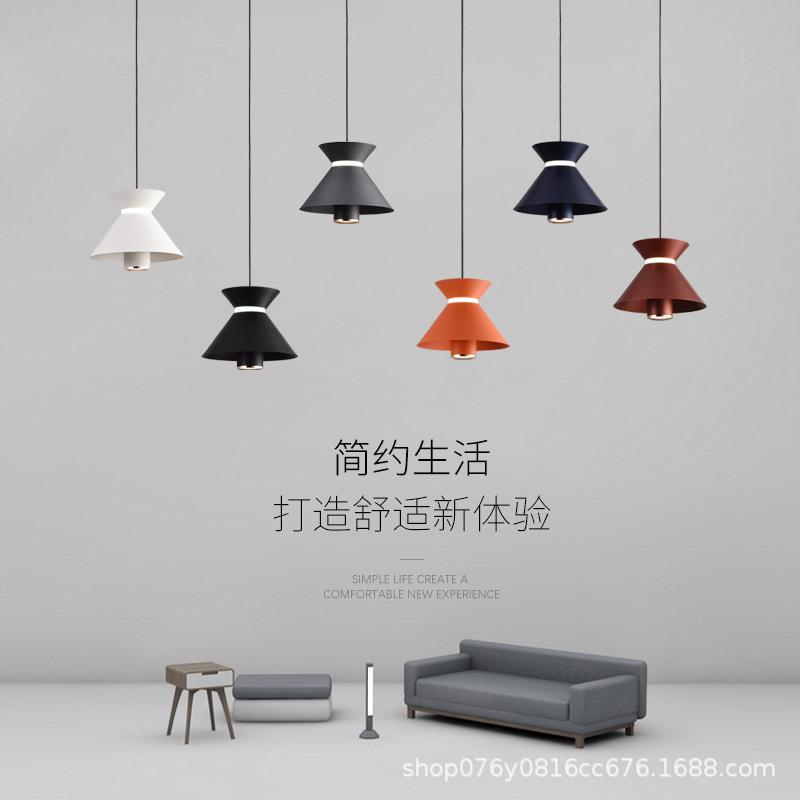 极简卧室床头吊灯现代创意吧台房间背景墙样板房装饰吊灯可升降灯