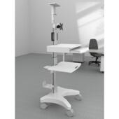 显示器移动支架电脑推车落地站立办公 数据中心医疗KVM运维检修车