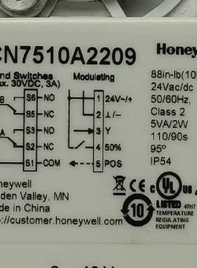 CN7510A2209HONEYWELL比例调节同时开关位--议价商品