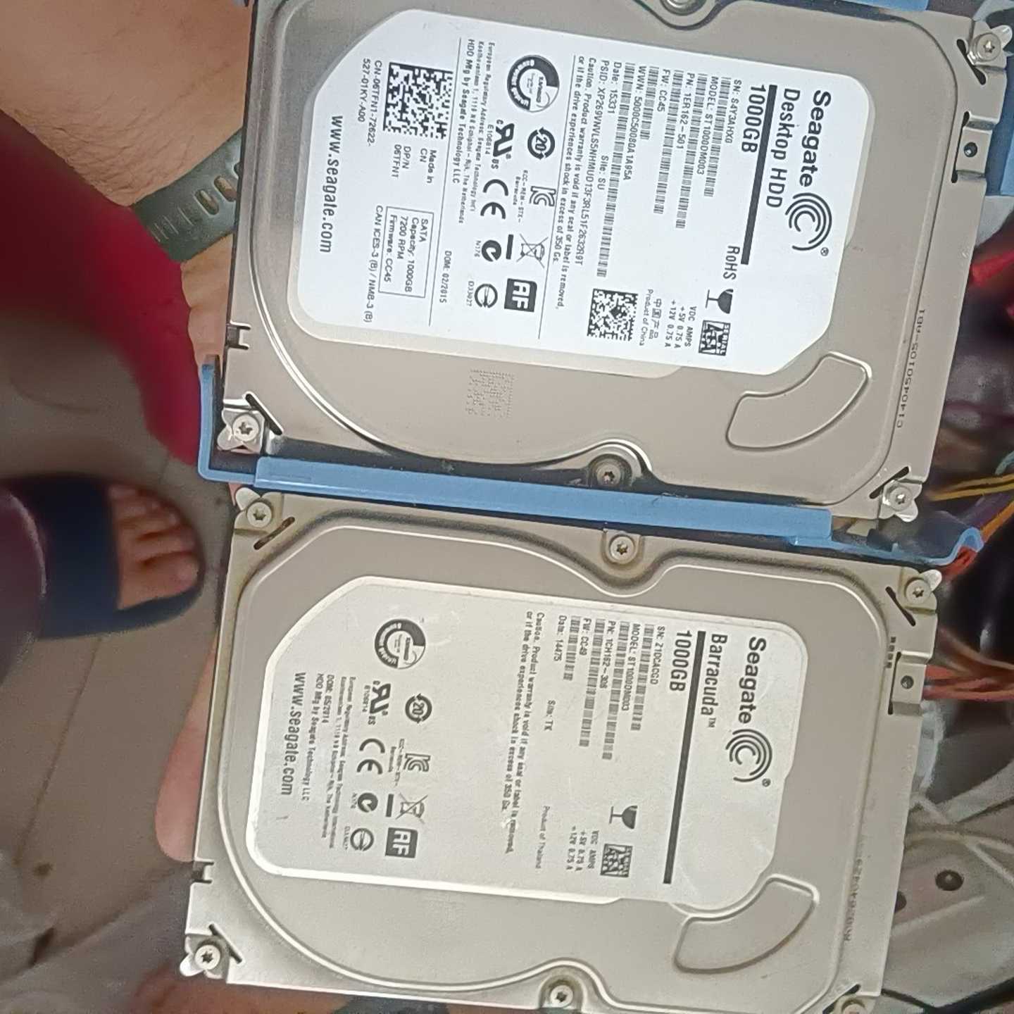 希捷1TB机械硬盘两块同型号ST1000DM0033.--议价商品