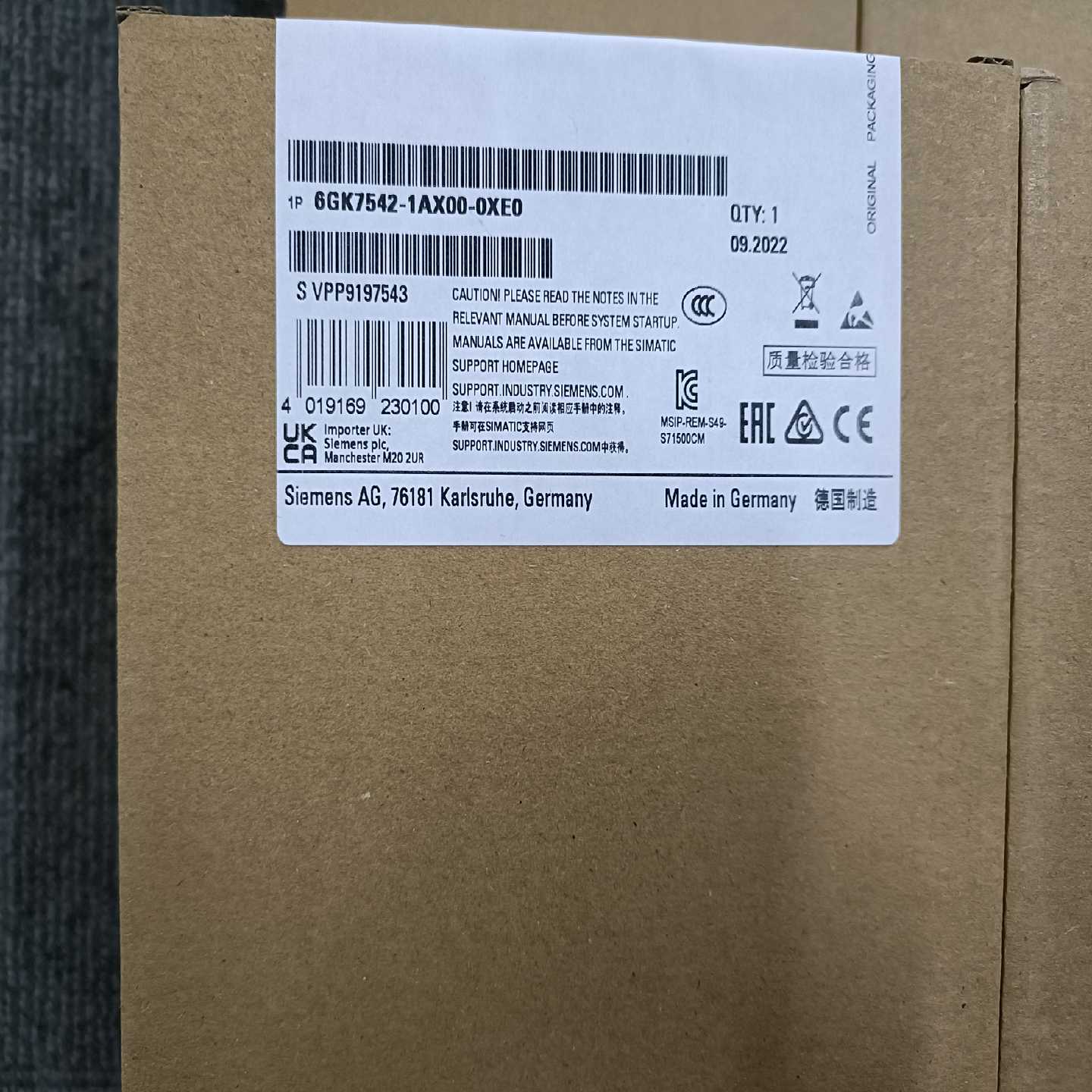 （请询价）6GK7542-1AX00-0XE0特价抛