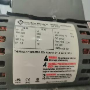 赛默飞HX 询价 75A设备富兰克林电机水泵 设备