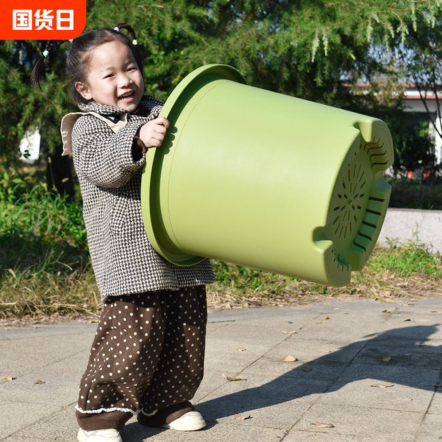 加厚特超大号口径6/7/15/25加仑树脂花盆塑料家用deepot绣球种植